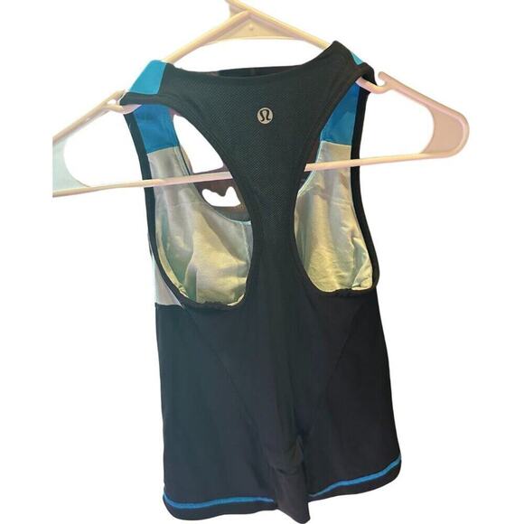 Lululemon Cardio Kick Tank | Beach Blanket Blue / Aquamarine / Black | Size: 2 - Picture 7 of 14